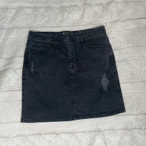 Black Jean skirt